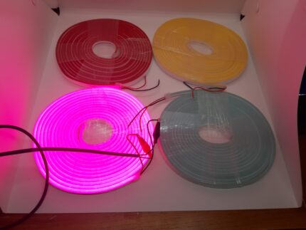 [DC 12V] Đèn led NEON 5m, đơn sắc, đủ màu, loại tốt, kích thước 6*12mm [cuộn 5m]